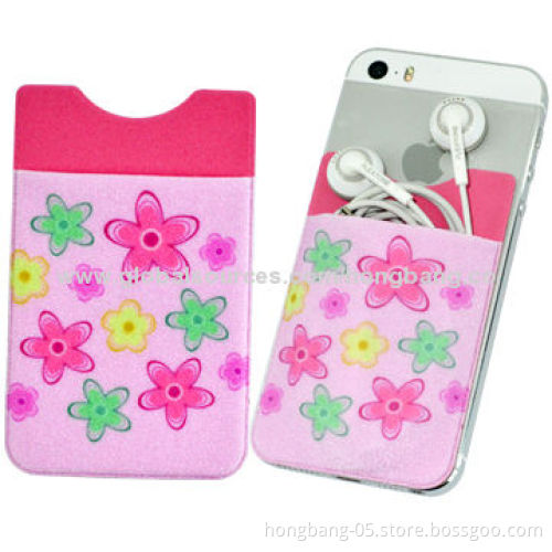 Sticky Mobile Phone Pockets, Made of Microfiber + 3m Glue Materials, Easy to Remove